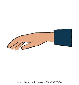 open hand facing down sideview  icon image 