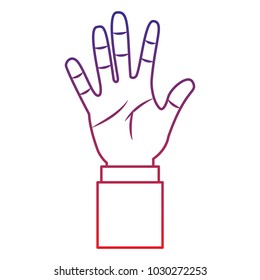 open hand gesture icon image 