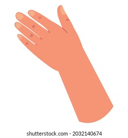 open hand gesture icon isolated