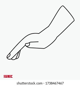 gestos de mano abierta.
el gesto da ánimo. Admite gestos con estilo de contorno.