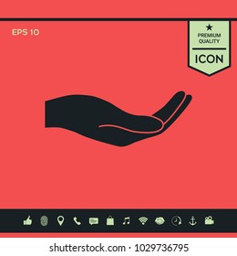 Open hand icon