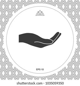 Open hand icon