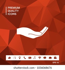 Open hand icon