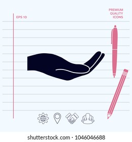 Open hand icon
