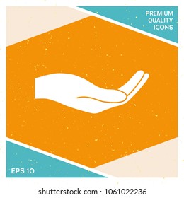 Open hand icon