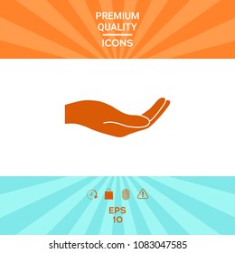 Open hand icon