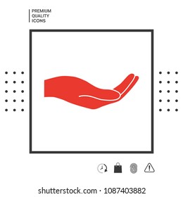 Open hand icon