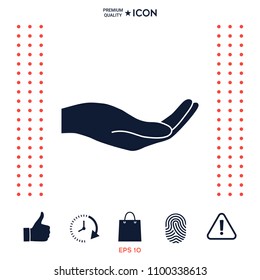 Open hand icon