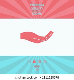 Open hand icon