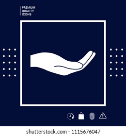 Open hand icon