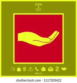 Open hand icon