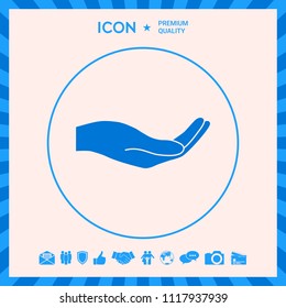 Open hand icon