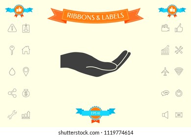 Open hand icon