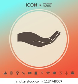 Open hand icon