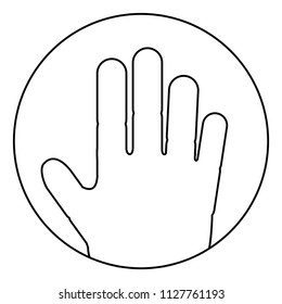 open hand icon