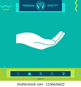 Open hand icon