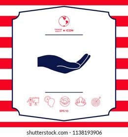 Open hand icon
