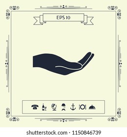 Open hand icon
