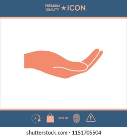 Open hand icon