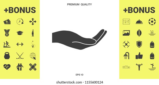 Open hand icon