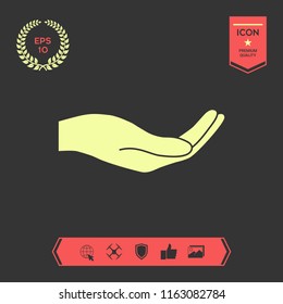 Open hand icon