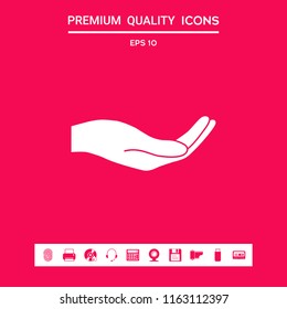 Open hand icon