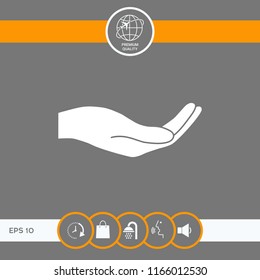 Open hand icon