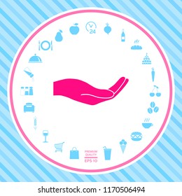 Open hand icon