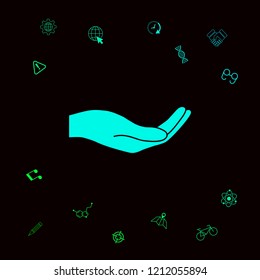 Open hand icon