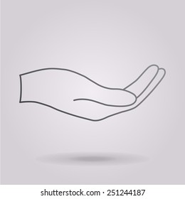 open hand icon
