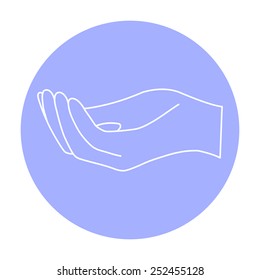 open hand icon