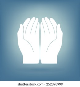 Open hand icon