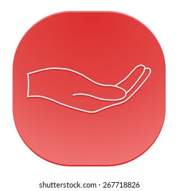 Open hand icon