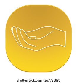 Open hand icon