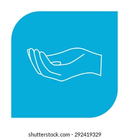 Open hand icon