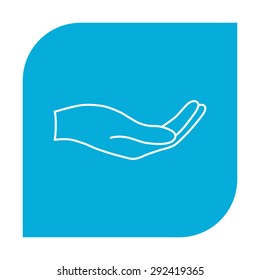 Open hand icon