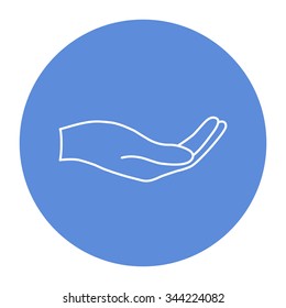 Open hand icon