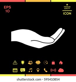 Open hand icon