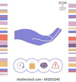 Open hand icon
