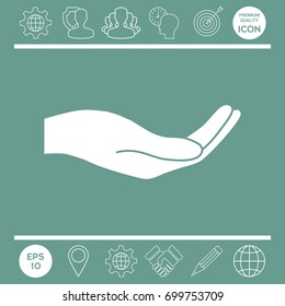 Open hand icon