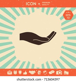Open hand icon