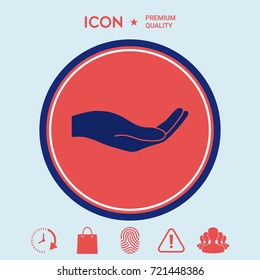 Open hand icon