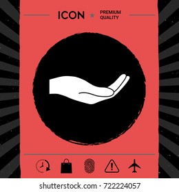 Open hand icon
