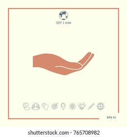 Open hand icon