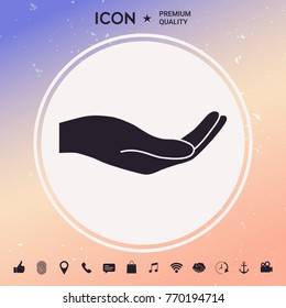 Open hand icon