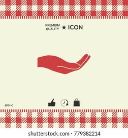 Open hand icon