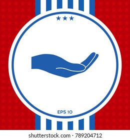Open hand icon