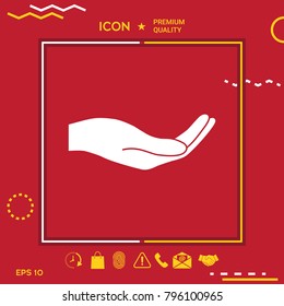 Open hand icon