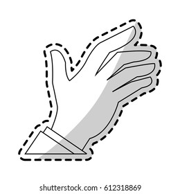 open hand icon image 