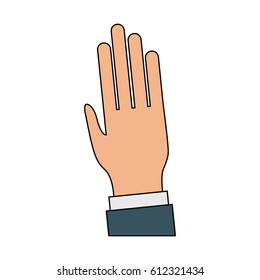 open hand icon image 